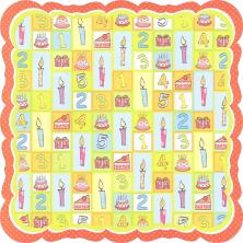 Бумага односторонняя 30*30см "День Рождения (190)018" 190гр/м арт.PSL