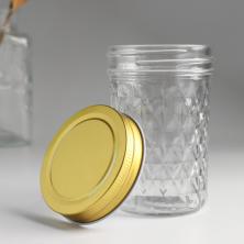 Банка для свечей с крышкой 250мл стекло арт.9759034