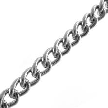 Цепь 16,7*12,4мм*1м арт.FCA-03 никель (алюминий)