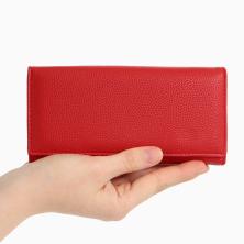 Кошелек иск.кожа на магните 3 отдела 19*10см арт.10909773 красный