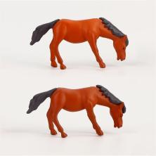 Миниатюра пластик "Лошадка" 47*25мм арт.9716278 коричневый