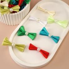 Бантики  40*10мм арт.6002 с бусиной