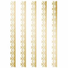 Трансфер декоративный "Бордюры" 17*25см арт.VG-031 золото