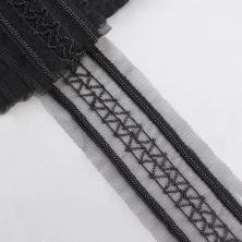 Тесьма с цепочкой на сетке 45мм арт.CTZ-9571