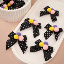 Бантики  35*38мм арт.F-34 245-черный