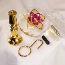 Крючки держатели для штор (2шт) арт.S-0922 розовый