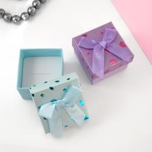 Коробка под кольцо 5*5*3,5см арт.604-767 микс №5 (12шт)