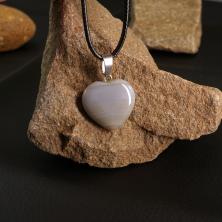 Кулон "Сердце" 20*27мм с камнем авантюрин арт.ИВ-282