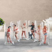 Набор стаканов "Pin-up girls" 280мл арт.2869671 стекло (6шт)