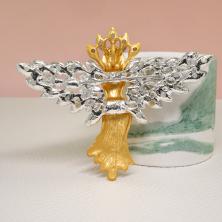 Брошь со стразами 