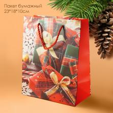Пакет бумажный 23*18*10см 