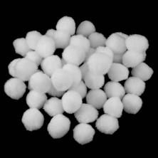 Помпоны 25мм арт.ФУ-11845 белый (100шт)