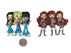 Термоаппликация "Модницы" 75*75мм арт.PK-06/07 ассорти