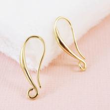 Швензы для сережек из нержавеющей стали 21мм арт.FMK-H02 04-под золото