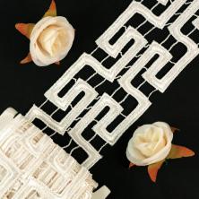 Кружево гипюр  85мм арт.HX-121 молочный