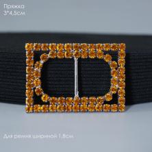 Шлёвка металл со стразами арт.DS-066-H