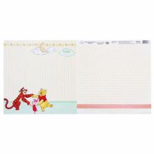 Бумага двусторонняя 29,5*29,5см "Медвежонок Винни и его друзья. Веселая игра" 180гр/м арт.1251658