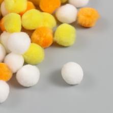 Декор "Помпончики" d=1-3см арт10235666 микс (70шт)