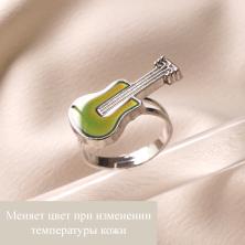 Кольцо регулируемое "Микс" арт.ИВ-900/2 серебристый (меняет цвет при изменении температуры кожи)