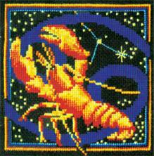 Набор для вышивания мулине Сделай своими руками "Рак" 16*16см арт.З-15