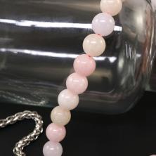 Бусины "Кварц" 10мм 37см арт.SF-7592 св.розовый микс-66 (40бусин)