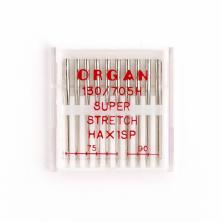 Иглы супер стрейч №75;90 HA*1SP ORGAN (10игл)