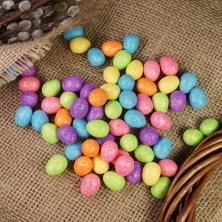 "Яйцо" пенопласт 1,5*1,8см арт.350-618 ассорти №10 (100шт)