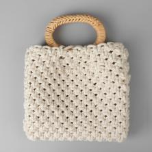 Ручка для сумки дерево 13*10см арт.7343993 бежевый