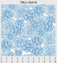 Ткань для пэчворка 50*55см Peppy True Blue арт.TBLU 344W