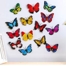 Магнит "Бабочка" 9,5*8,5см арт.1018410 ассорти