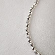 Бусины гематит "Шарик" 3мм 40см арт.ФУ-11863 св.серебро (140шт)