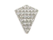 Термоукрашение со стразами арт.5231 9,5*8см серебро