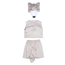 Карнавальный костюм "Волк" маска-шапочка, жилетка, шорты (3 предмета)(р.110-116)(4-5лет)