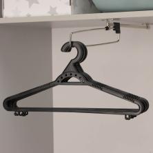 Вешалка костюмная 38см ширина 10мм арт.2175778 черный