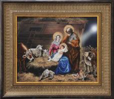 Набор для вышивания бисером "Рождество Христово" 45,3*32,7см "Краса и творчество" арт.80911