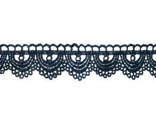 Кружево гипюр  30мм арт.CLA-3535 318-синий