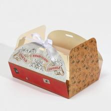 Коробка "Прямоугольник" 22*15*6см арт.9076788 "Новогодняя почта"