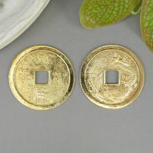 Монетки 35мм арт.305-10 золото