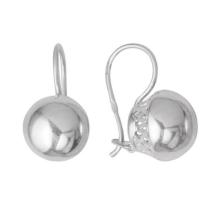 Серьги серебрение с оксидированием 