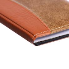 Записная книжка ПВХ 15*8,5см линия арт.546690 коричневый (72листа)