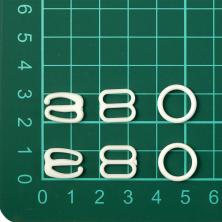 Комплект фурнитуры пластик 10мм (крючок, регулятор, кольцо) арт.ФУ-9587