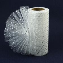 Фатин мягкий 15см в горошек арт.SF-3778