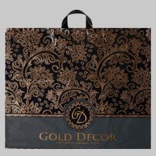 Пакет п/э с петлевой ручкой 50*60см "Голд декор" 70мкм арт.7098009