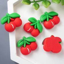 "Вишенки" 20*15мм арт.7985147 красный/зеленый