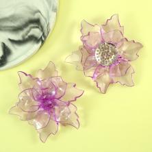 Розочка акрил 90мм арт.A-2 сиреневый