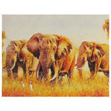 "Слоны" 25*35см арт.70986GD Картина стразами