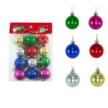 Набор из 12-ти елочных украшений "Шар" d-3см арт.SF-1691 микс-16