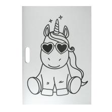 Раскраска-гигант с наклейками "Единорог" 34,5*49,5см арт.CT-12