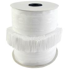 Тесьма шторная 25мм "гармошка" 2 нити арт.251 белый