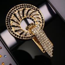 Застежка шубная со стразами арт.ФУ-2326